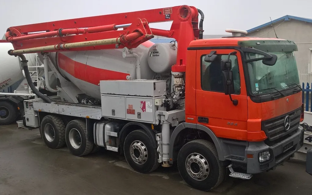 transport betonu gruszka i pompa
