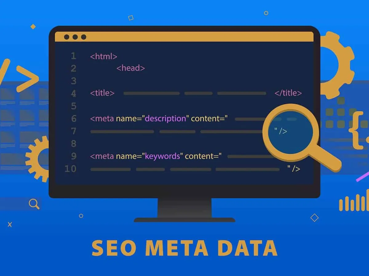 Kod HTML z meta tagami description i keywords. Dowiedz się, meta description co to jest i jak wpływa na SEO.