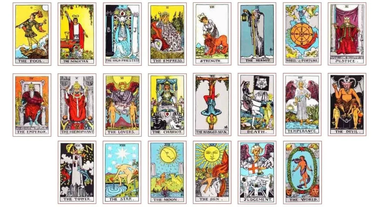 Tarot Major Arcana cards