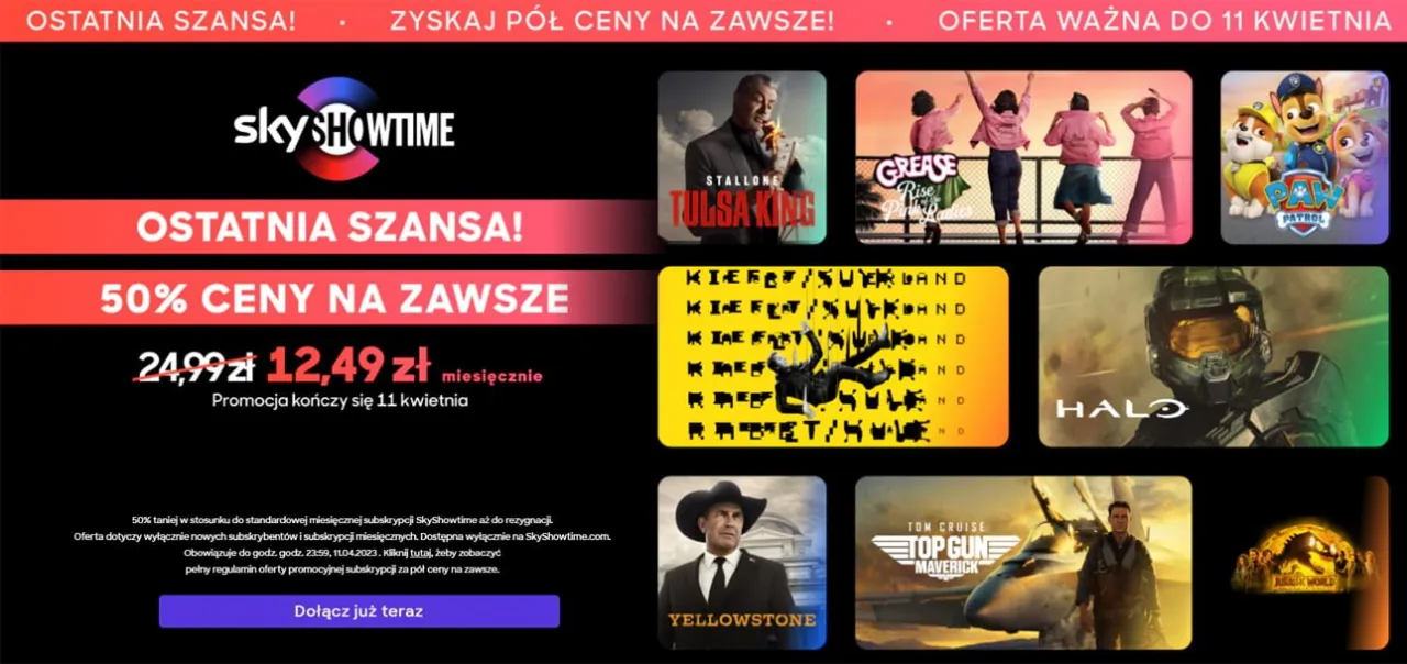 SkyShowtime promocja baner