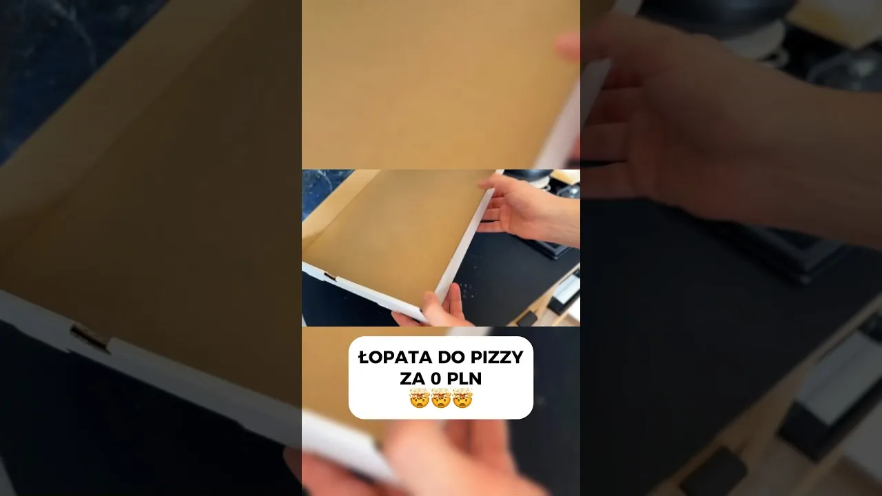 diy łopatka do pizzy z kartonu