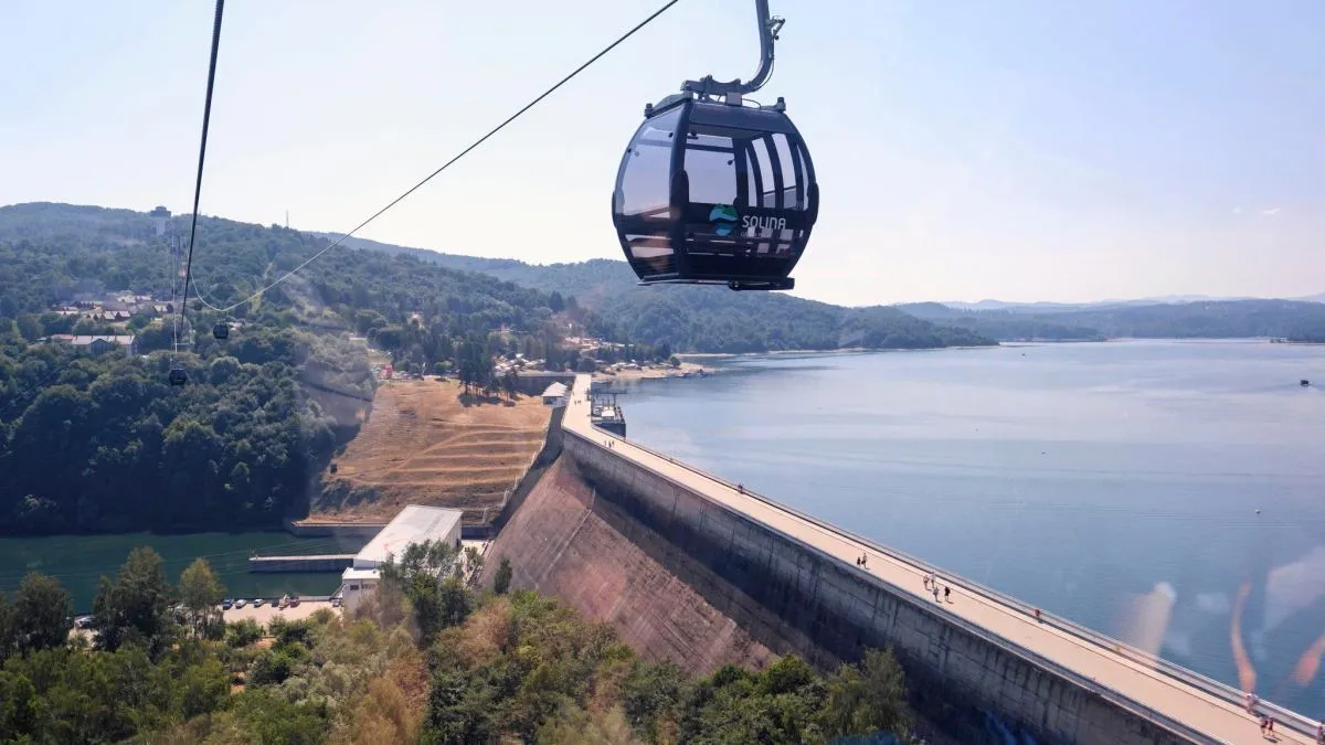 Kolej gondolowa Solina, zapora Solina