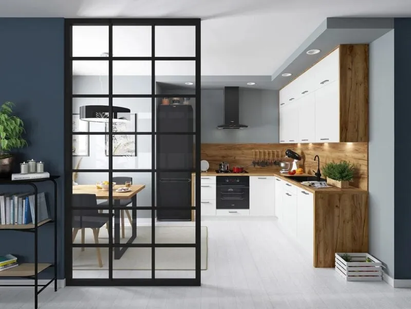 aranżacje oddzielenia kuchni od salonu meblami