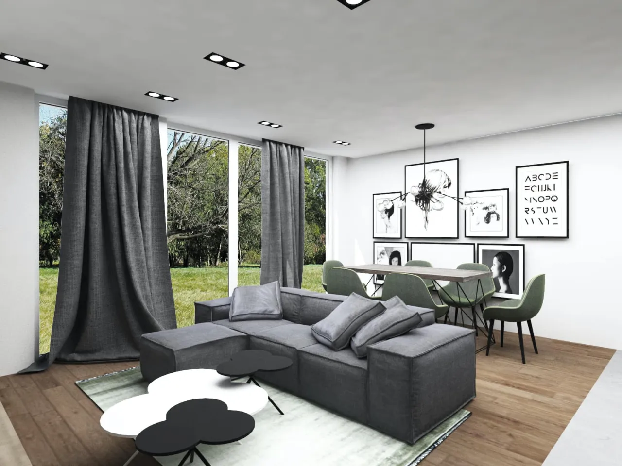 szara kanapa fotel aranżacje w r&oacute;żnych stylach