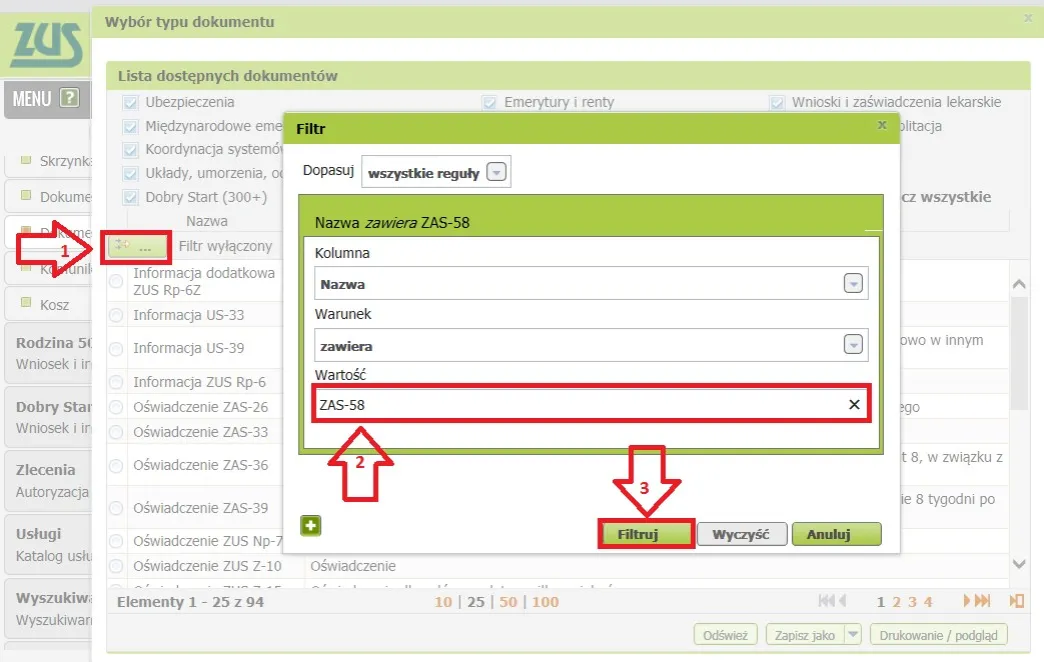 PUE ZUS składanie wniosku o zasiłek