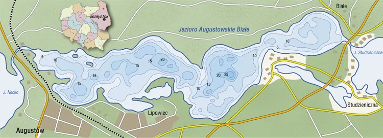 Jezioro Białe Augustowskie wędkowanie