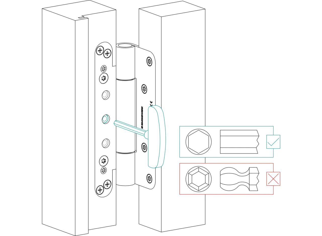 Narzędzia do regulacji zawiasów 3D