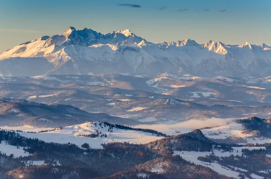 Tatry zimą panorama