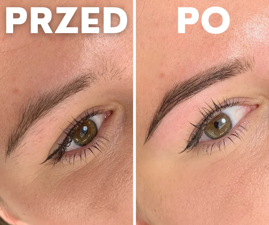 Różnice między henną pudrową a makijażem permanentnym infografika