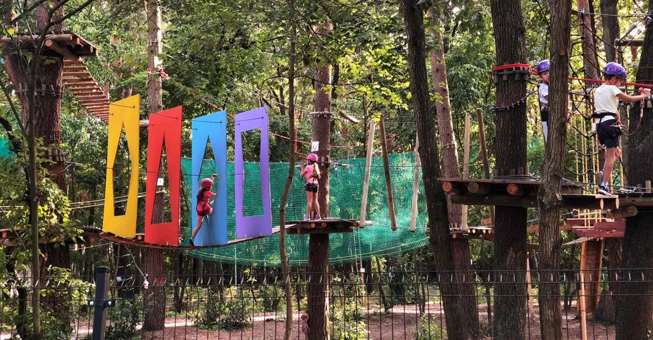 park linowy łomianki bezpieczeństwo instruktor sprzęt