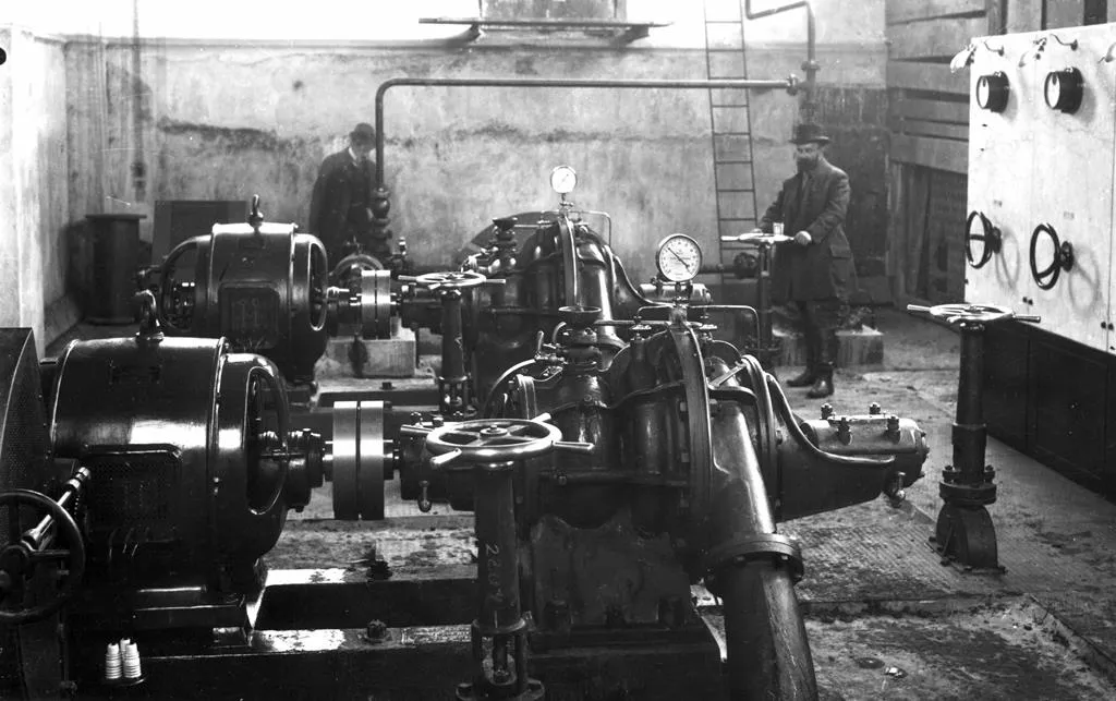 historyczna elektrownia Nowy Sącz 1912