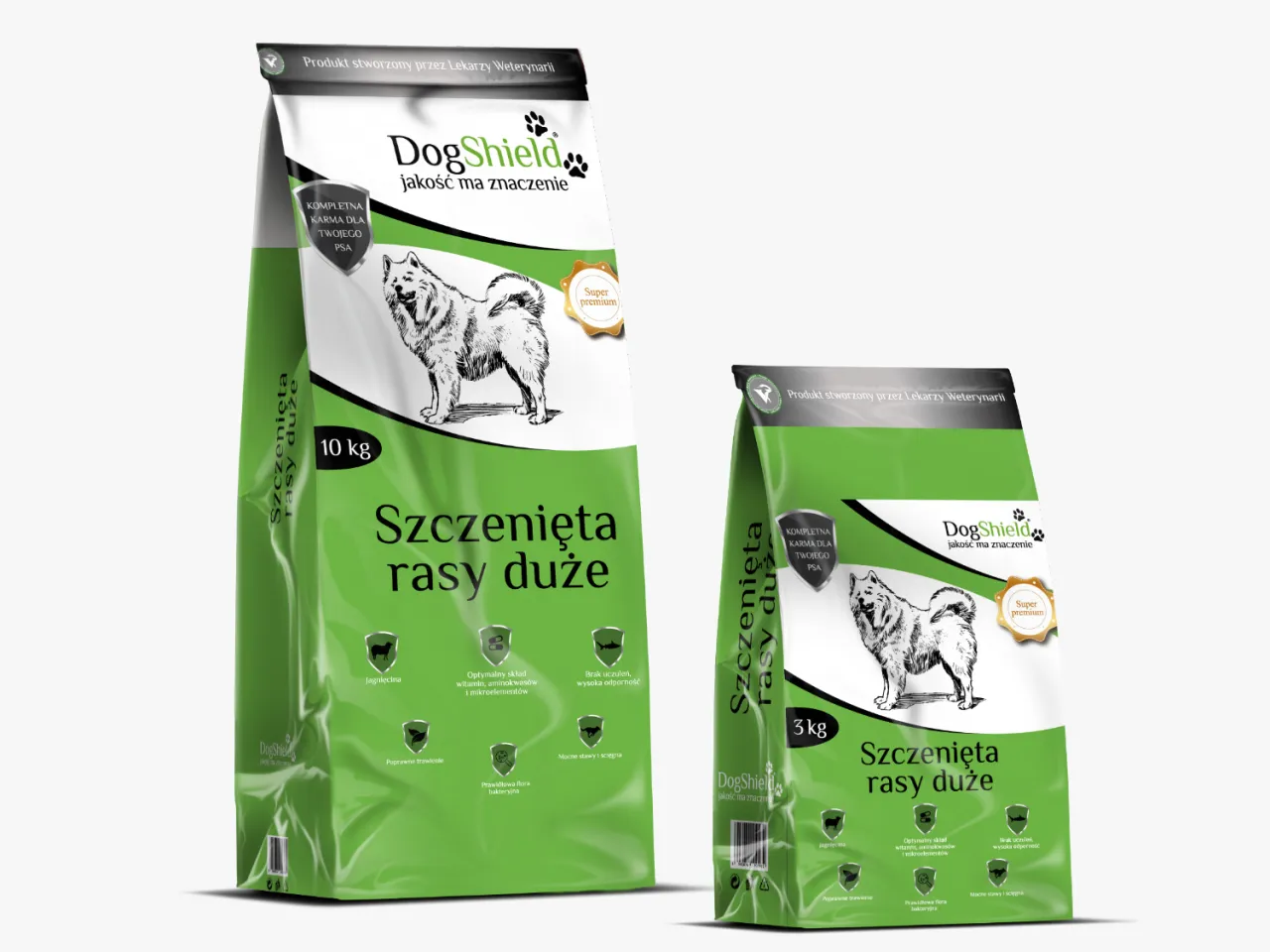 karma dla szczeniąt ras dużych małych