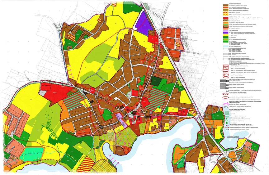 Mapa plan zagospodarowania przestrzennego