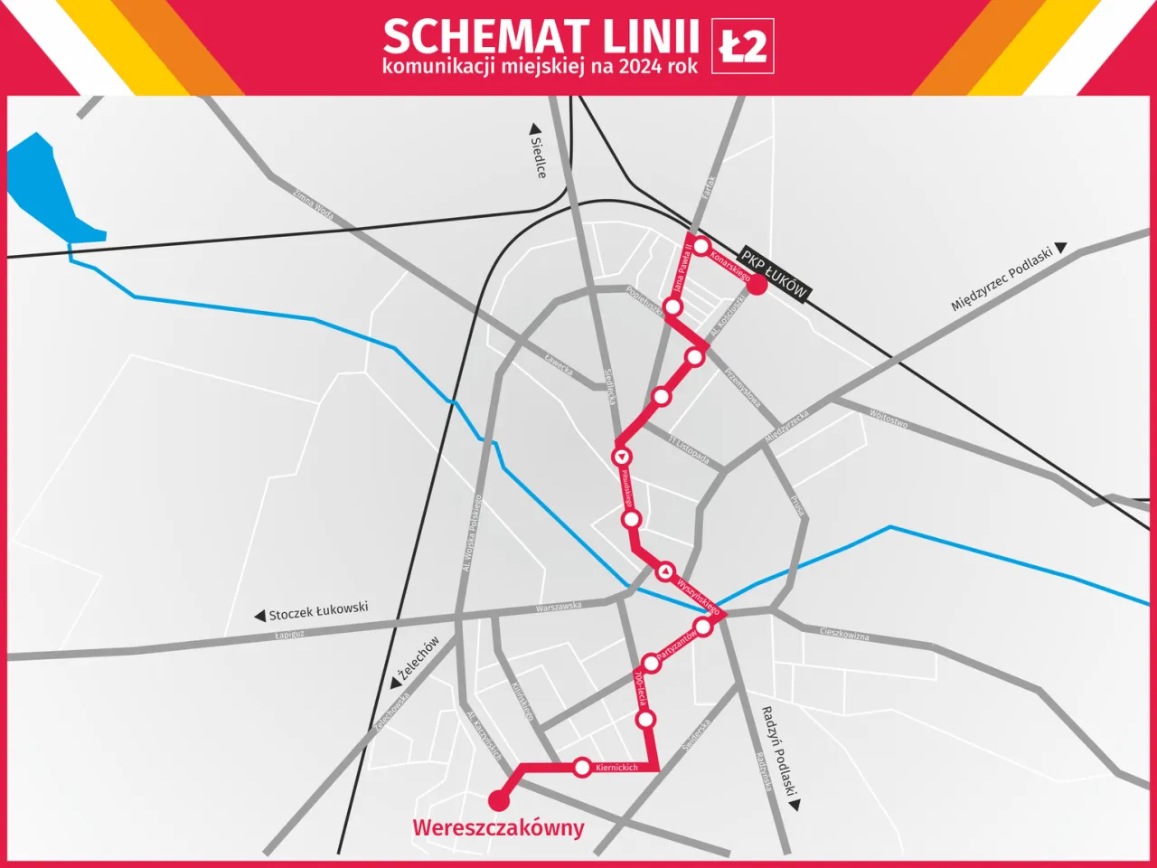 Mapa przystanku Jurbatom Łuk&oacute;w Wyszyńskiego