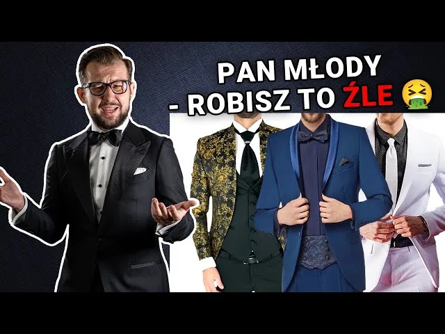 pan młody źle dobrany garnitur błędy stylizacyjne
