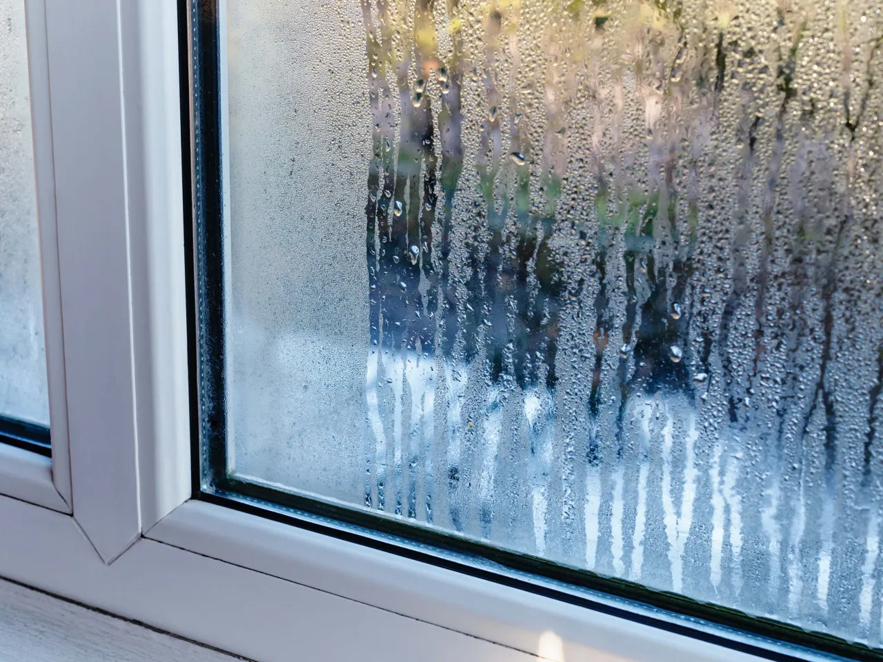 Parujące okna plastikowe od wewnątrz