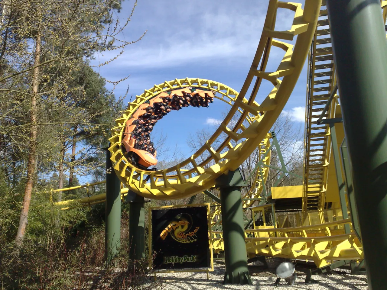 Holiday Park Superwirbel Achterbahn alt