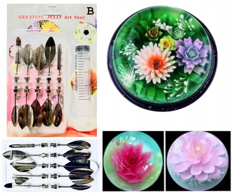 narzędzia do robienia kwiatów w galaretce 3D