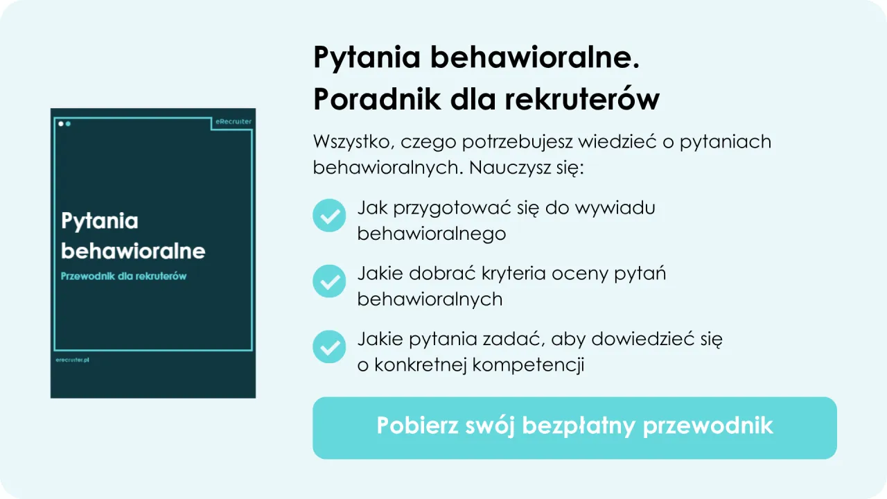 rekruter zadający pytania behawioralne kandydatowi