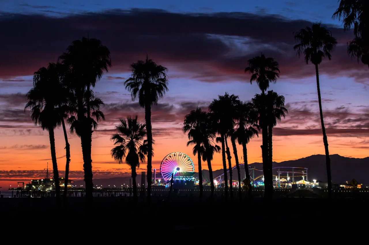 Santa Monica Pier sunset