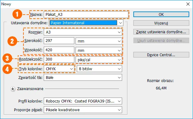 checklist drukarnia photoshop