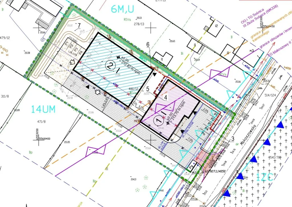 Dokumenty do pozwolenia na budowę hali, mapa do cel&oacute;w projektowych, badania gruntu