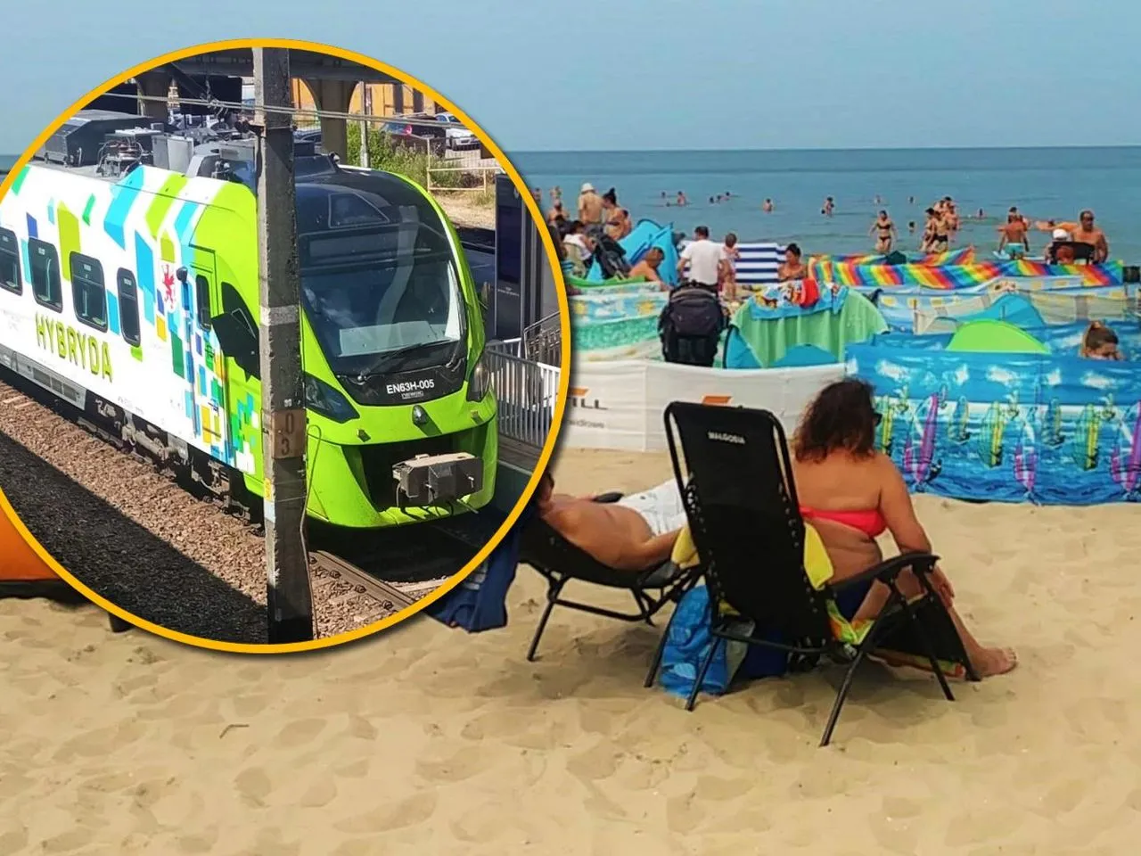 Pociąg nad morze, polskie wybrzeże, relaks w podr&oacute;ży