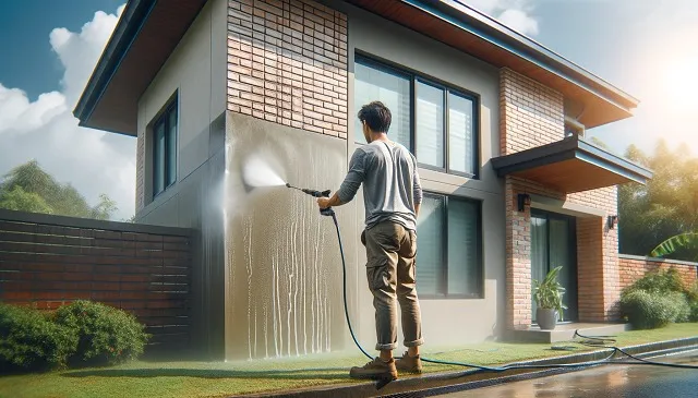 Zdjęcie Jak skutecznie myć tynk silikonowy, aby uniknąć uszkodzeń?