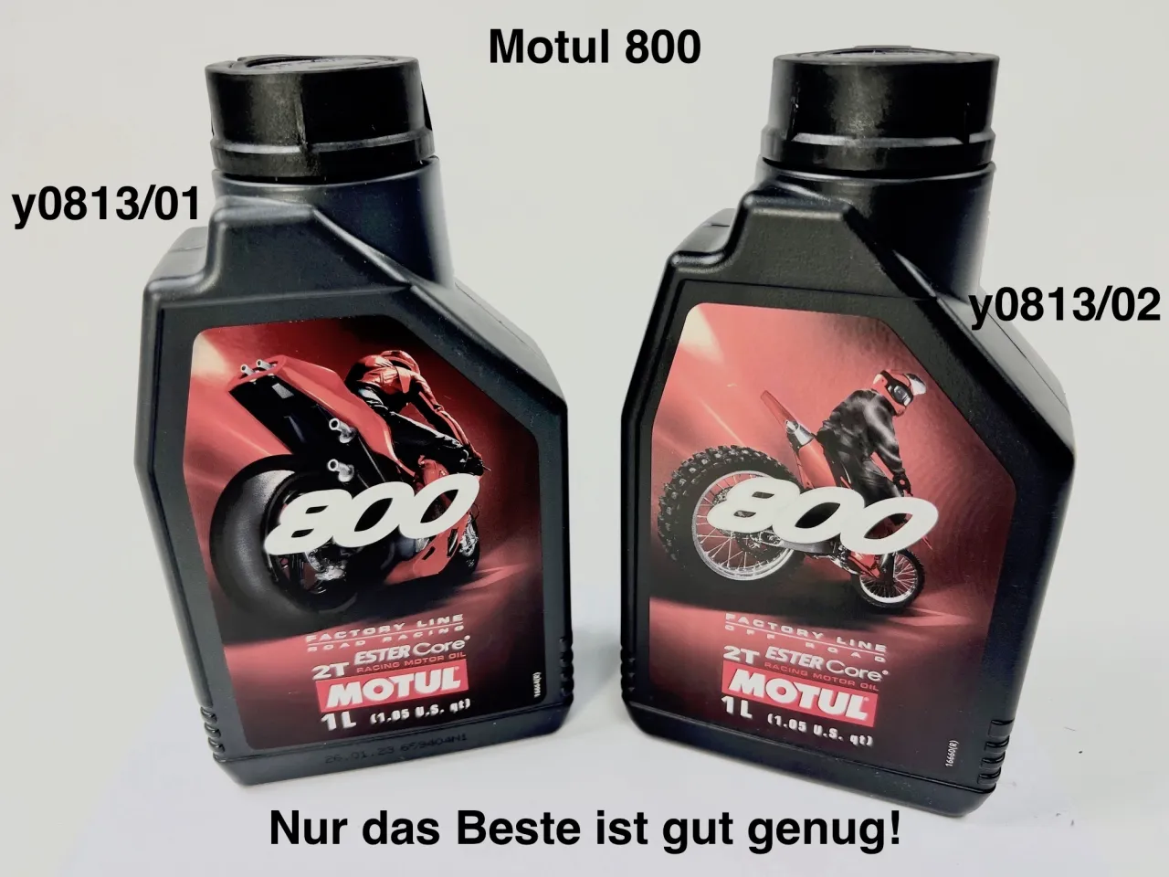 Motul 800 Off Road vs Road Racing bottles