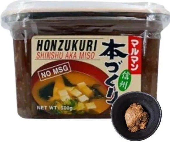 Rodzaje pasty miso shiro aka shinshu