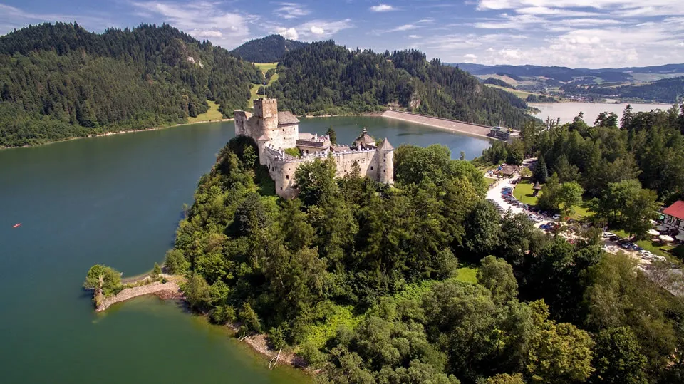 Zamek Niedzica Jezioro Czorsztyńskie Velo Dunajec