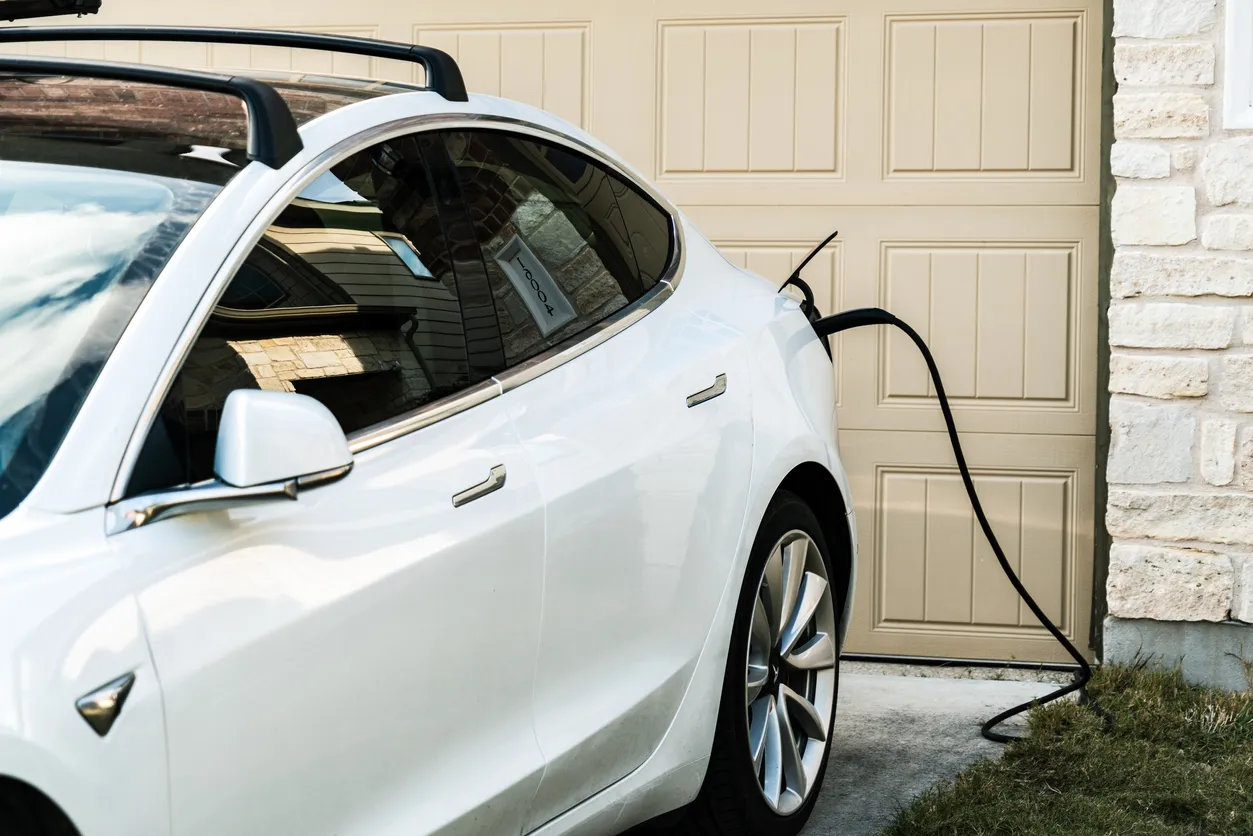 Tesla charging at home