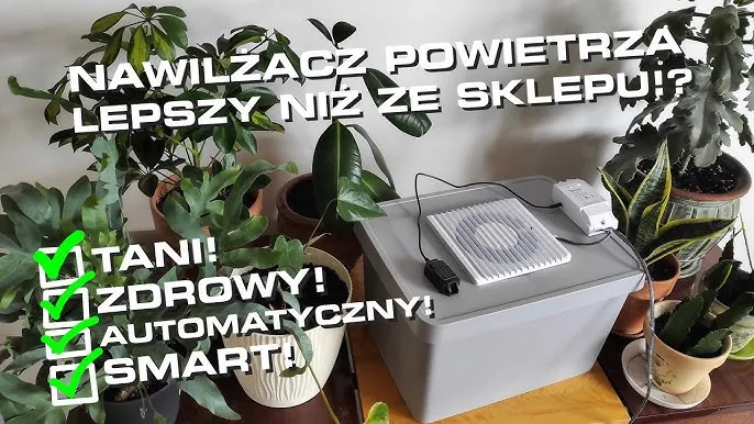 nawilżacz powietrza z butelki z knotem