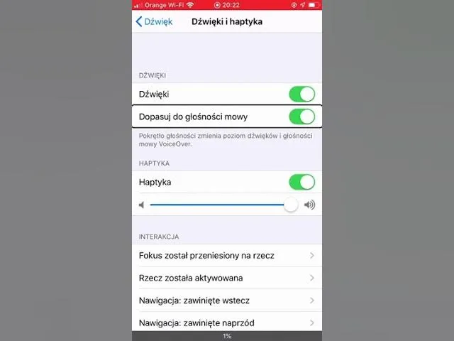 iPhone 13 ustawienia dźwięki i haptyka