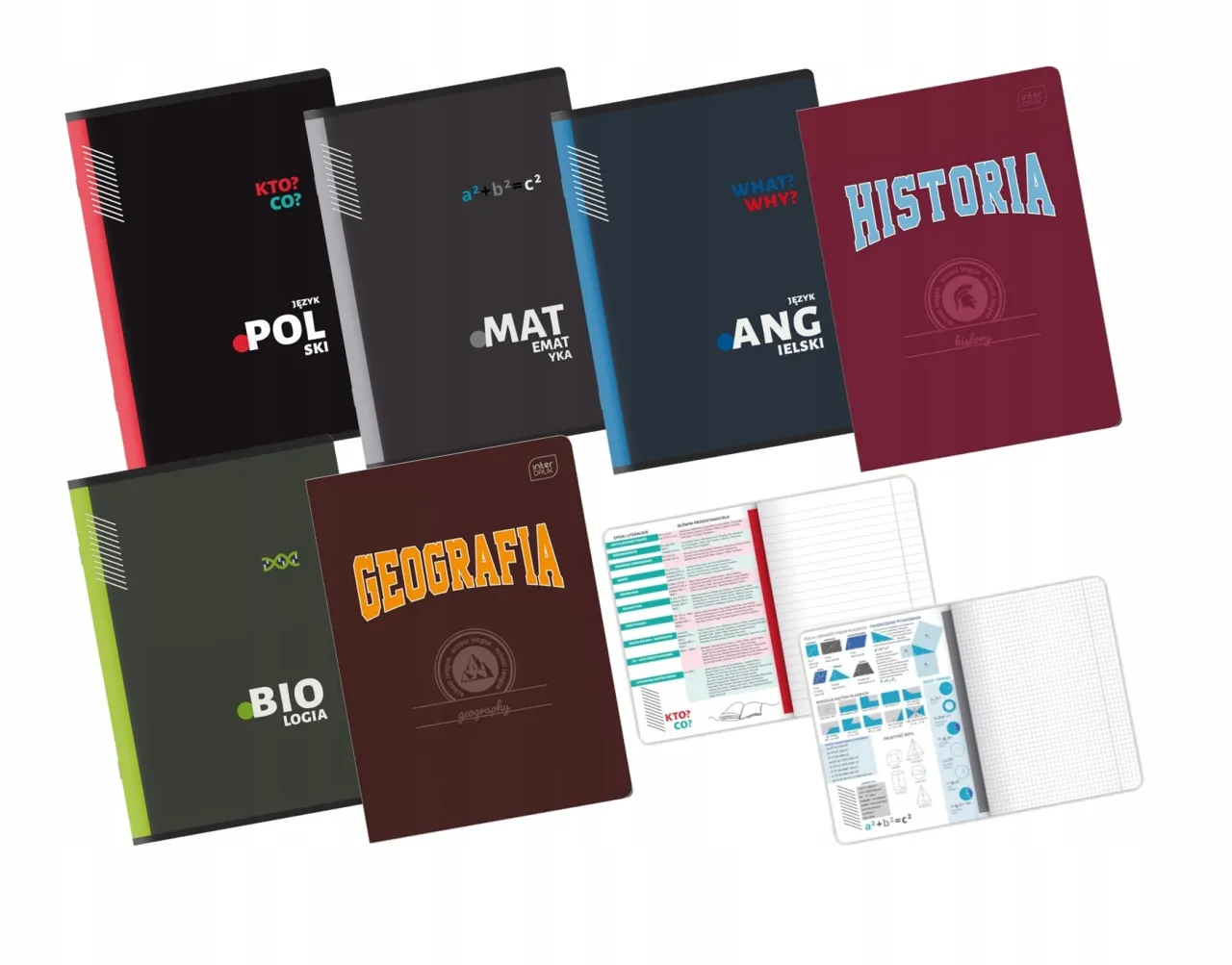 zeszyty A4 i A5 w plecaku ucznia