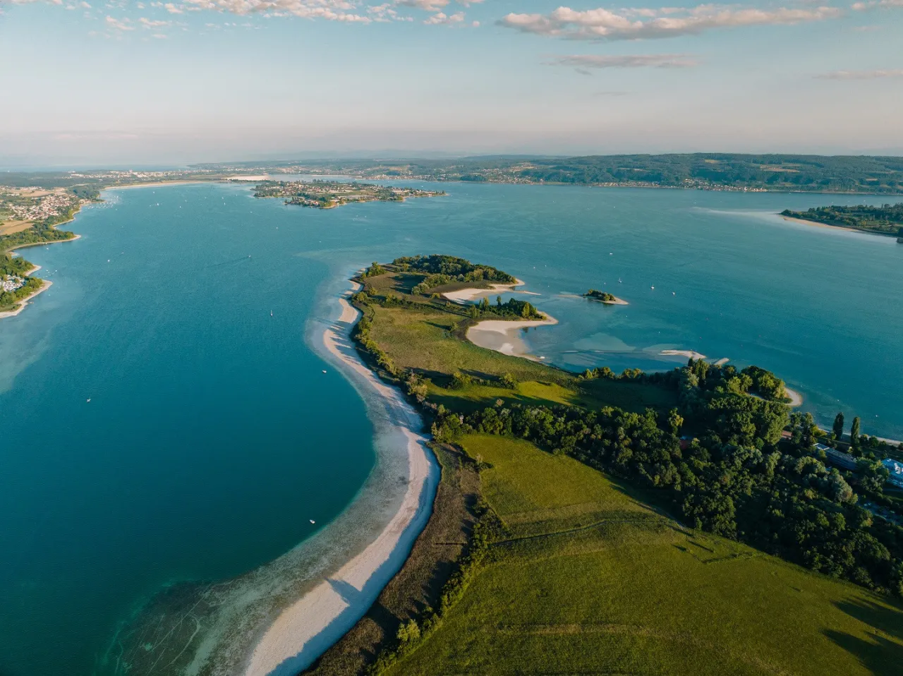 Seebad Radolfzell Mettnau Übersicht von oben