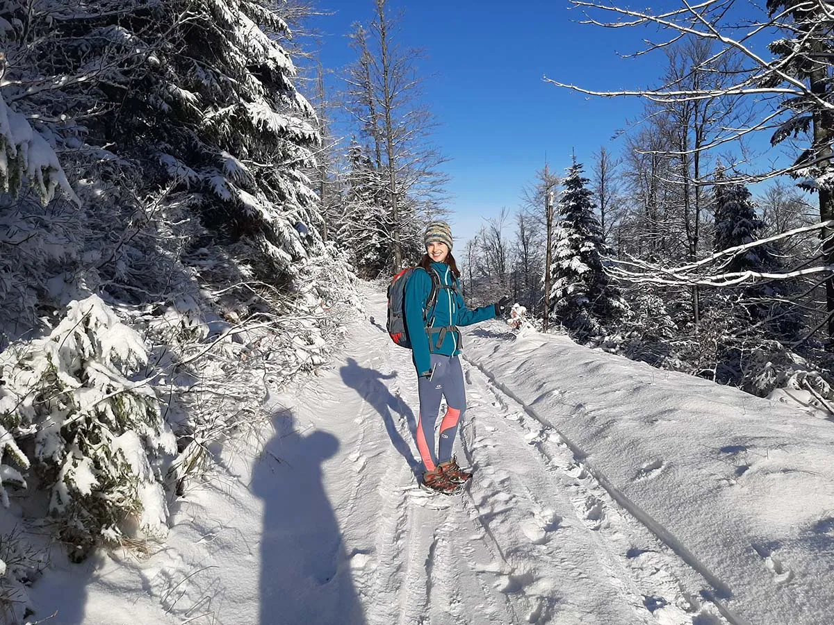 ubi&oacute;r na cebulkę w g&oacute;ry zimą