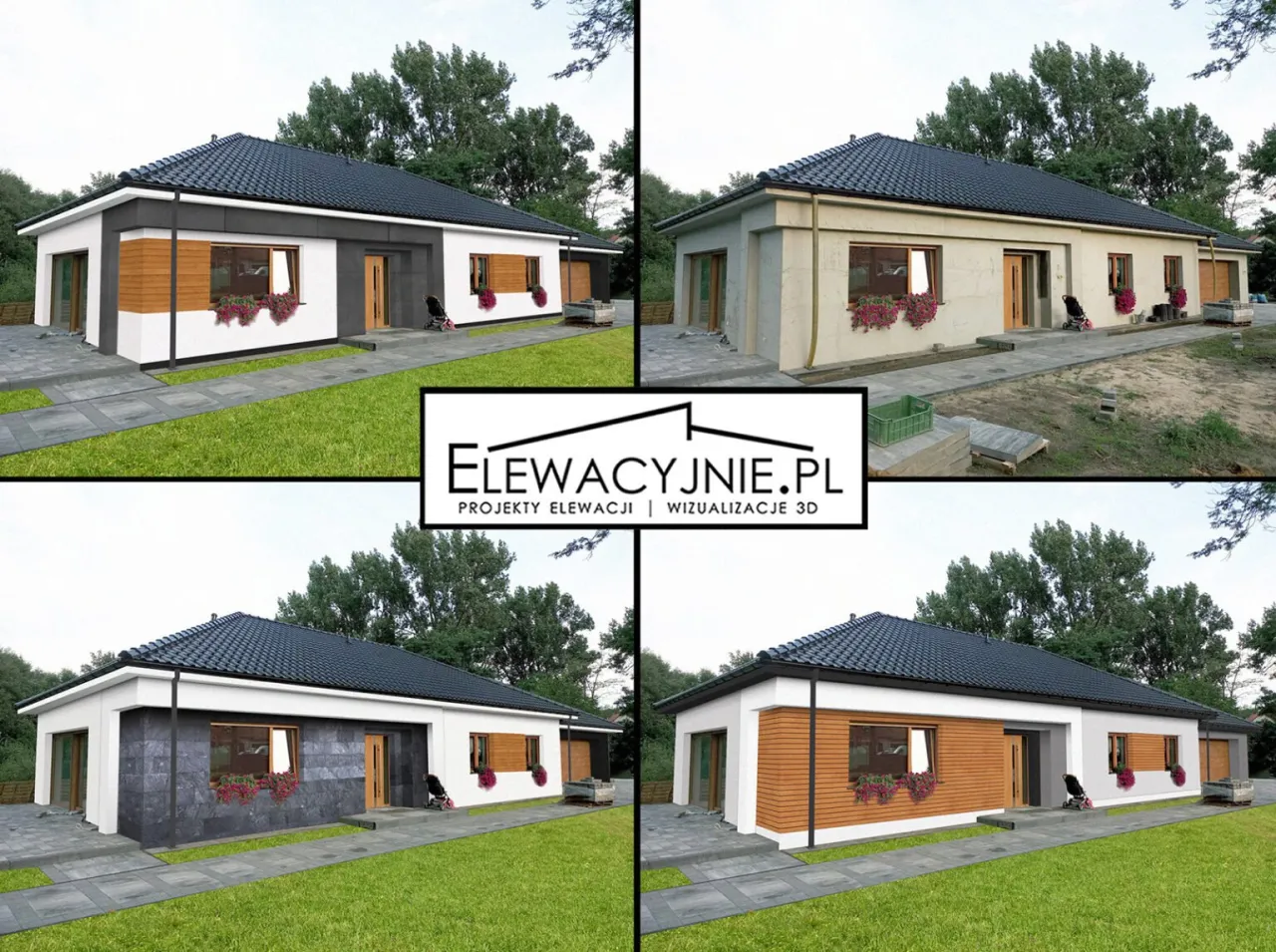 Zdjęcie Najlepsze kolory elewacji do złotego dębu - 5 idealnych połączeń