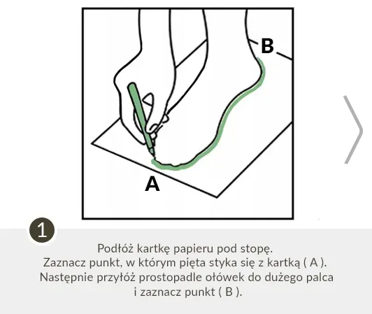 jak zmierzyć stopę do buta instrukcja