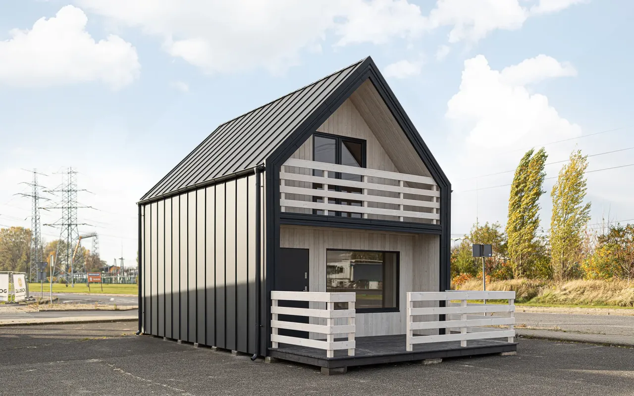 dom modułowy szkielet drewniany stalowy