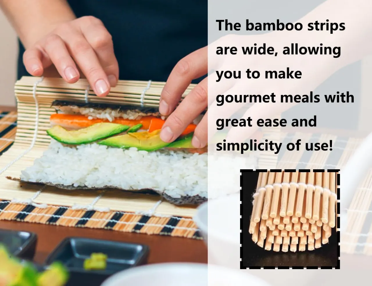 czyszczenie maty bambusowej do sushi