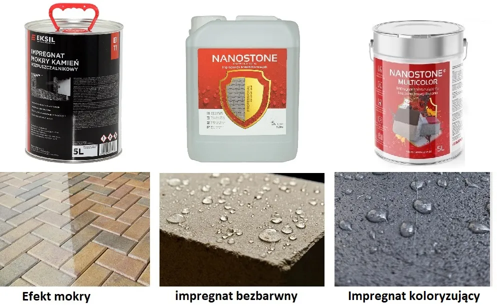 Impregnaty do kostki brukowej efekt mokrej kostki por&oacute;wnanie produkt&oacute;w