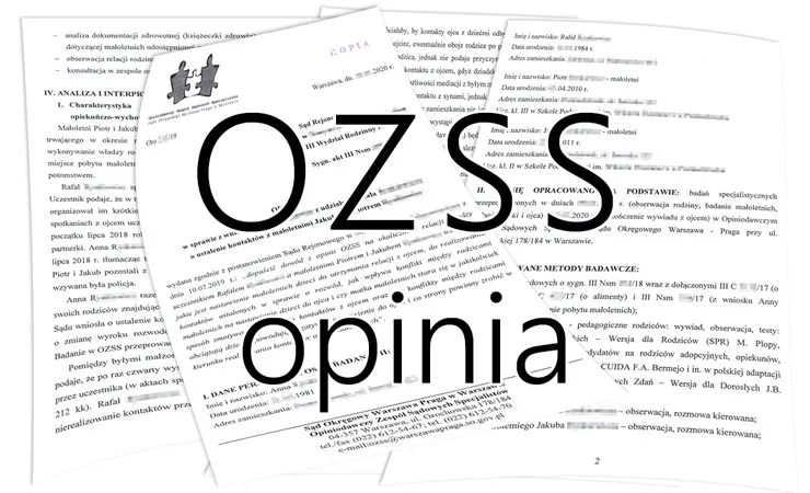 Opinia psychologiczna sądowa, biegły sądowy, OZSS