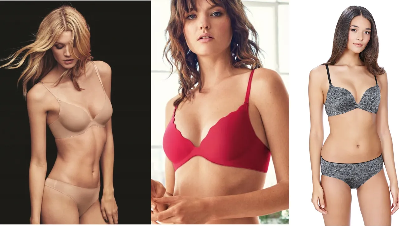 dekolty powiększające biust przykłady