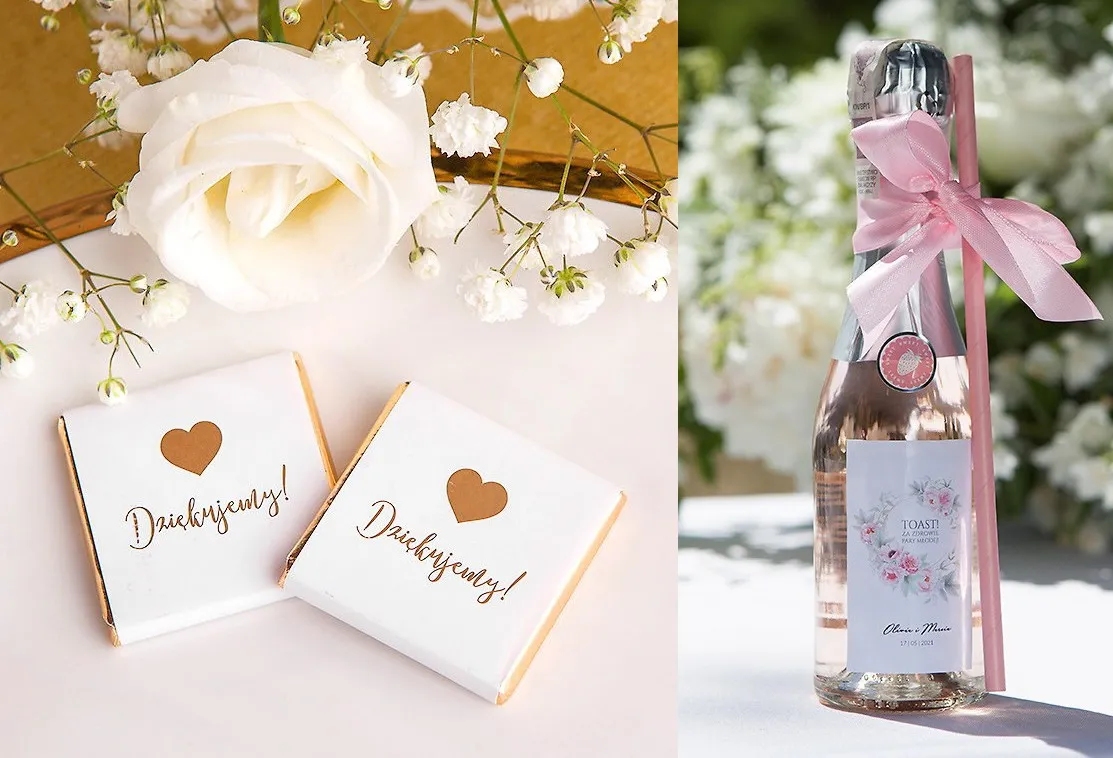 inspiracje podziękowania dla gości weselnych