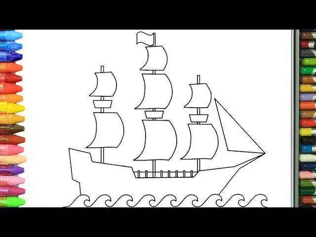 Jak narysować statek piracki krok po kroku