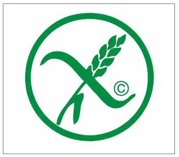 symbol przekreślonego kłosa na opakowaniu