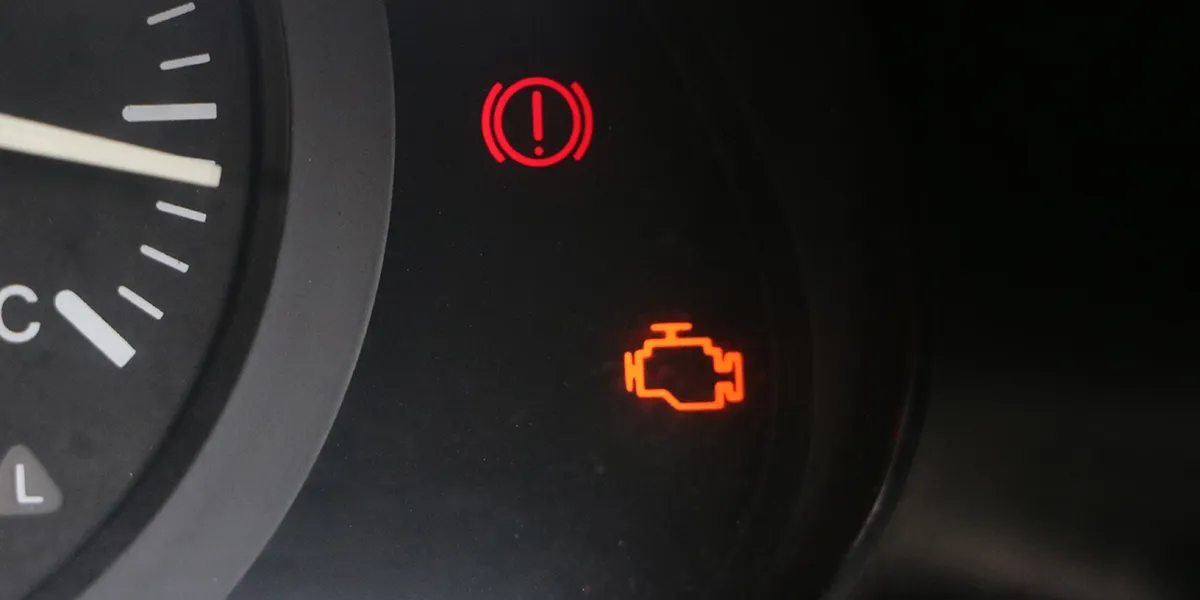 voyant moteur allumé tableau de bord voiture