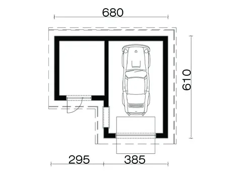 Projekt budowlany garażu