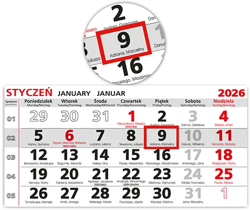 para planująca walentynki kalendarz
